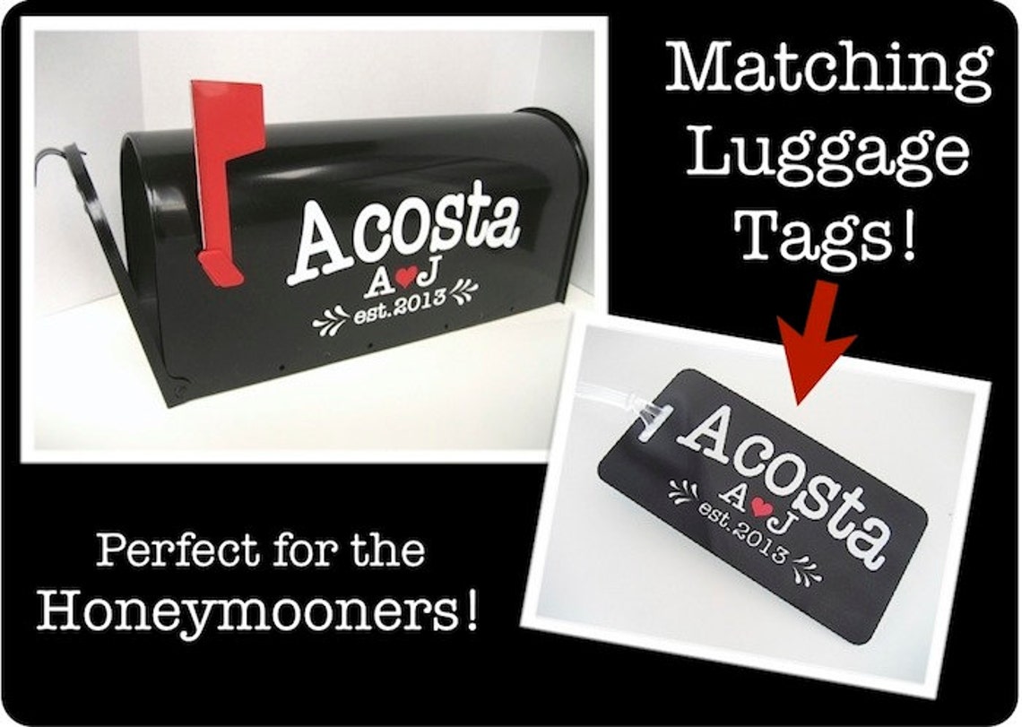 Custom Wedding Card Mailbox Vinyl LETTERING Personalize Your Etsy