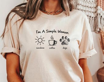 Dog Mom Sweatshirt, Coffee Lover Gift, Minimalist Quote