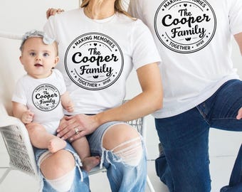 Custom Family Name Shirt, Matching Reunion Tee