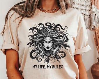 Medusa Sweatshirt, Feminist Gothic Art, Powerful Woman Gift
