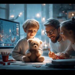 Aventura de rol navideña para niños: historia interactiva en línea + elementos imprimibles