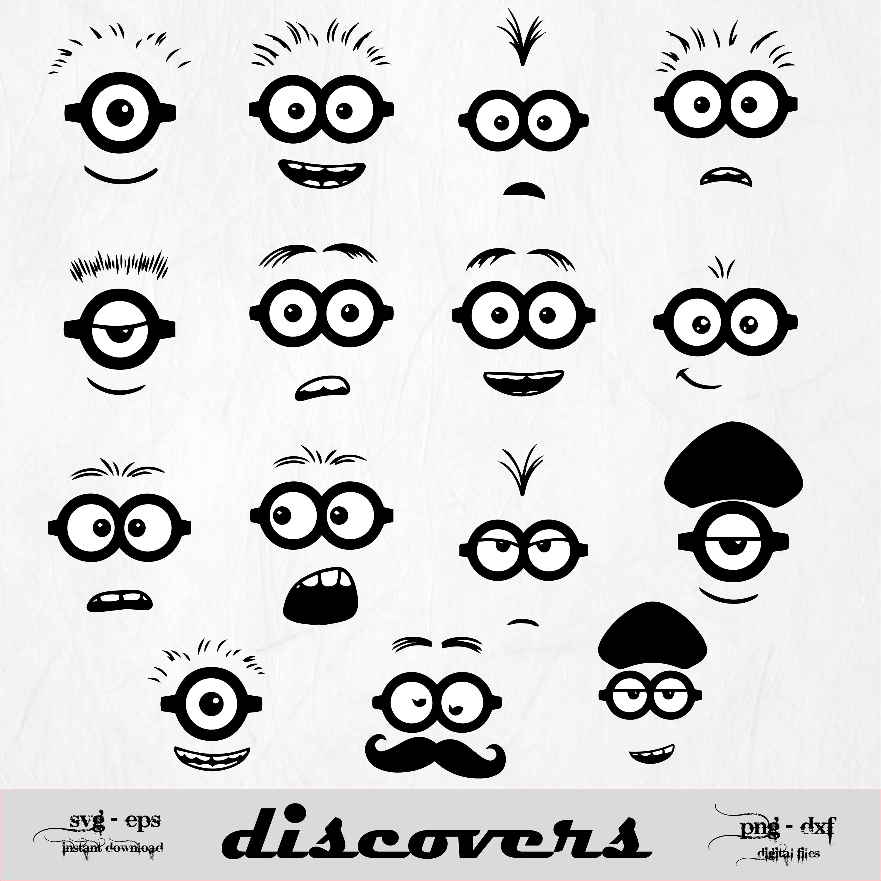Minions Face Svg - Etsy