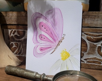 Carte aquarelle personnalisée sur mesure – Création unique peinte à la main – Cadeau original toutes occasions – Livraison rapide