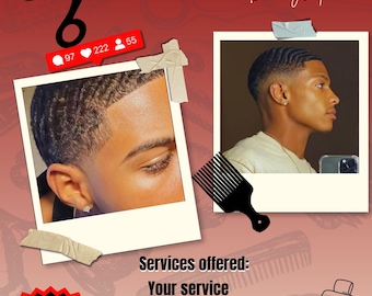 Barber Booking Flyer, Haircut Special, Back to School Promo (Digital Download)