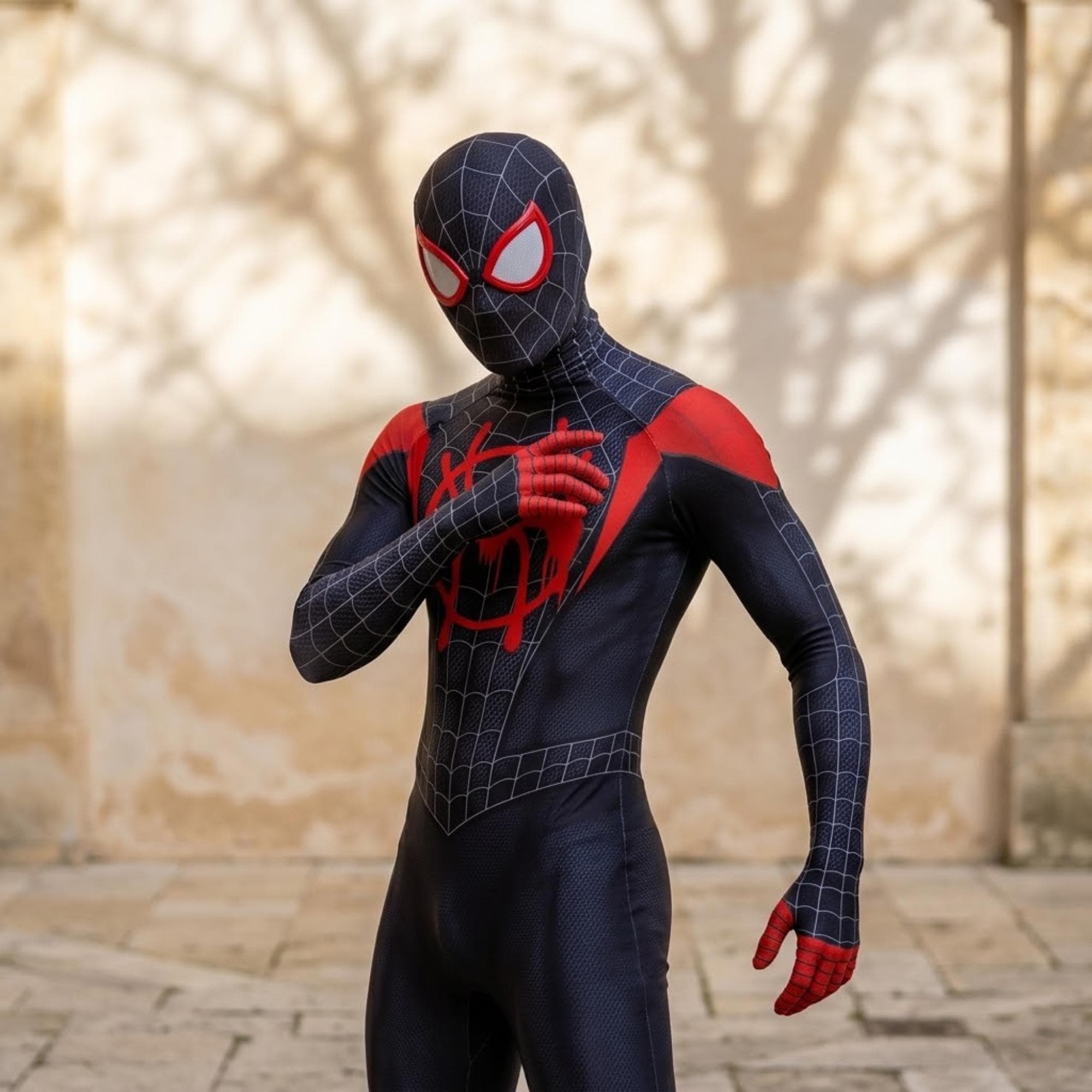 スパイダーマンマイルズモラレススーツ&シェルマスク Spiderman miles morales mask - Etsy 日本