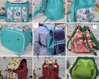 Patrón de bolso tipo cubo y mochila de ganchillo (descarga en PDF)