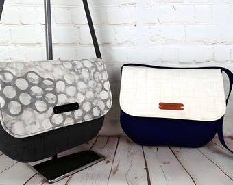 Patrón de costura para bolso de hombro Oxford, tutorial para principiantes (descarga en PDF)