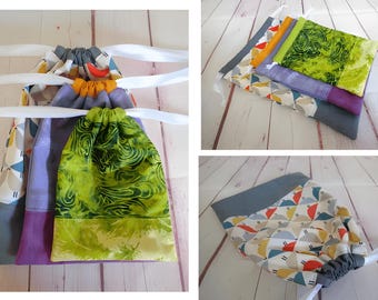 Patrón de costura para principiantes para bolsa con cordón, ideal para bolsas de tela (descarga en PDF)