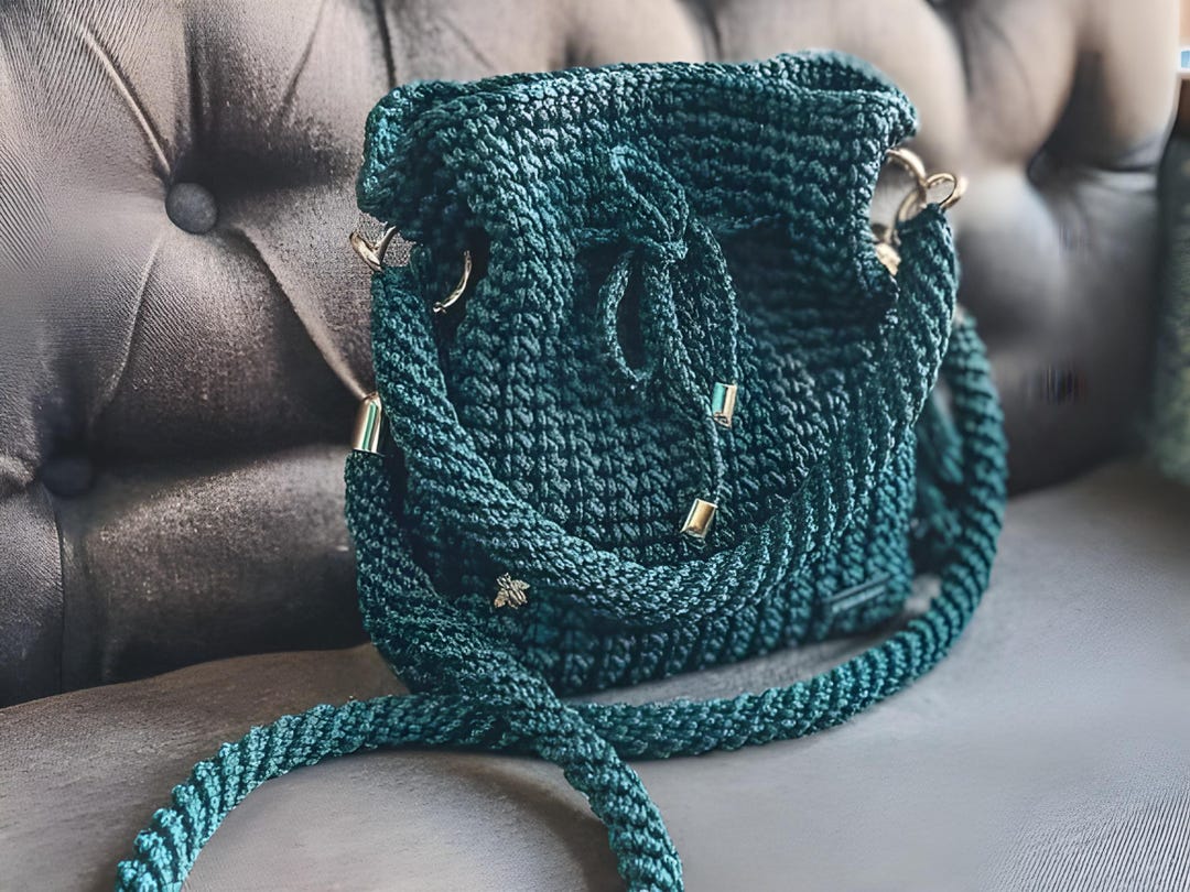 Crochet Drawstring Bag Pattern | Shoulder Strap Purse (PDF Pattern) - Etsy