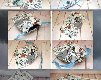 Patrón de bolso de ganchillo con cordón / Bolsita para principiantes, 3 tamaños (Descarga en PDF)