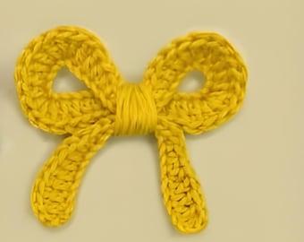 Crochet Applique Pattern PDF | Easy Crochet Bow Applique | Mini Bow Crochet Pattern for Baby & Decor