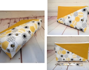 Patrón de costura para bolso de mano, cartera con cremallera, bandolera DIY (descarga en PDF)