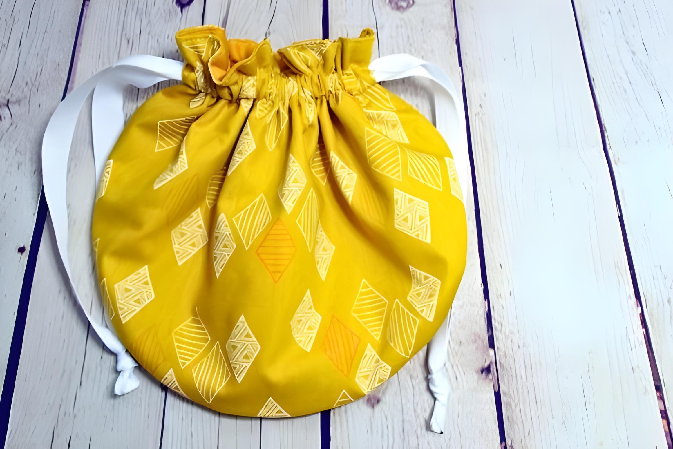 Beginner Drawstring Bag Sewing Pattern, Cosmetic Pouch Tutorial (PDF ...