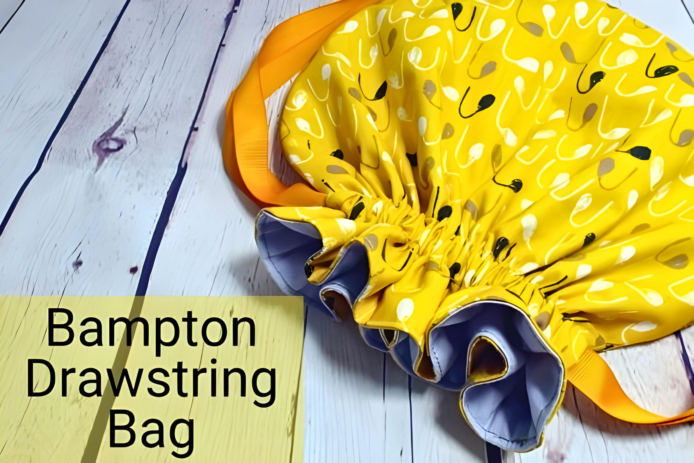 Beginner Drawstring Bag Sewing Pattern, Cosmetic Pouch Tutorial (PDF ...