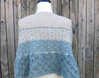 Patrón de punto mosaico Carol Cowl, bufanda gruesa de nivel intermedio (descarga en PDF)