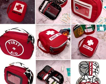 Patrón de ganchillo para bolsa de primeros auxilios / bolsa organizadora de viaje (descarga en PDF)