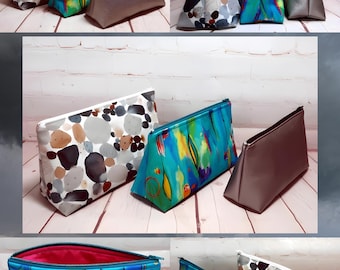 Patrón de estuche de ganchillo con cremallera / Organizador ideal para principiantes (patrón en PDF)