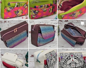 Paquete de patrones de mochila y neceser de ganchillo (descarga en PDF)