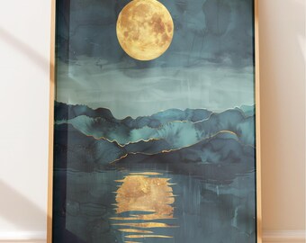 Nautical Wall Art: Calm Coastal Scene (Various Sizes Available)
