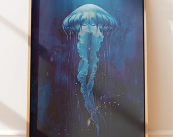 Jellyfish Ocean Print: Coastal Wall Decor (Artistic Photography)