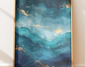 Ocean Wall Art: Coastal Home Decor (Watercolor, Various Sizes)
