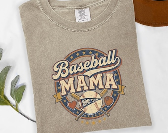 Retro Baseball Mama Shirt, Vintage Sports Mom T-shirt, Game Day Apparel, Baseball Season Gift for Mom,Home Team Mother's Day Gift