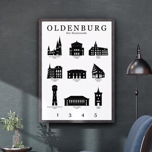 OLDENBURG - Stadtbild Poster