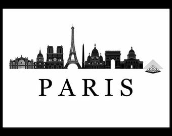 PARIS - Skyline Poster