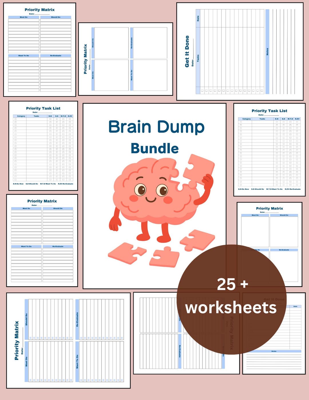 Brain Dump Bundle - Etsy