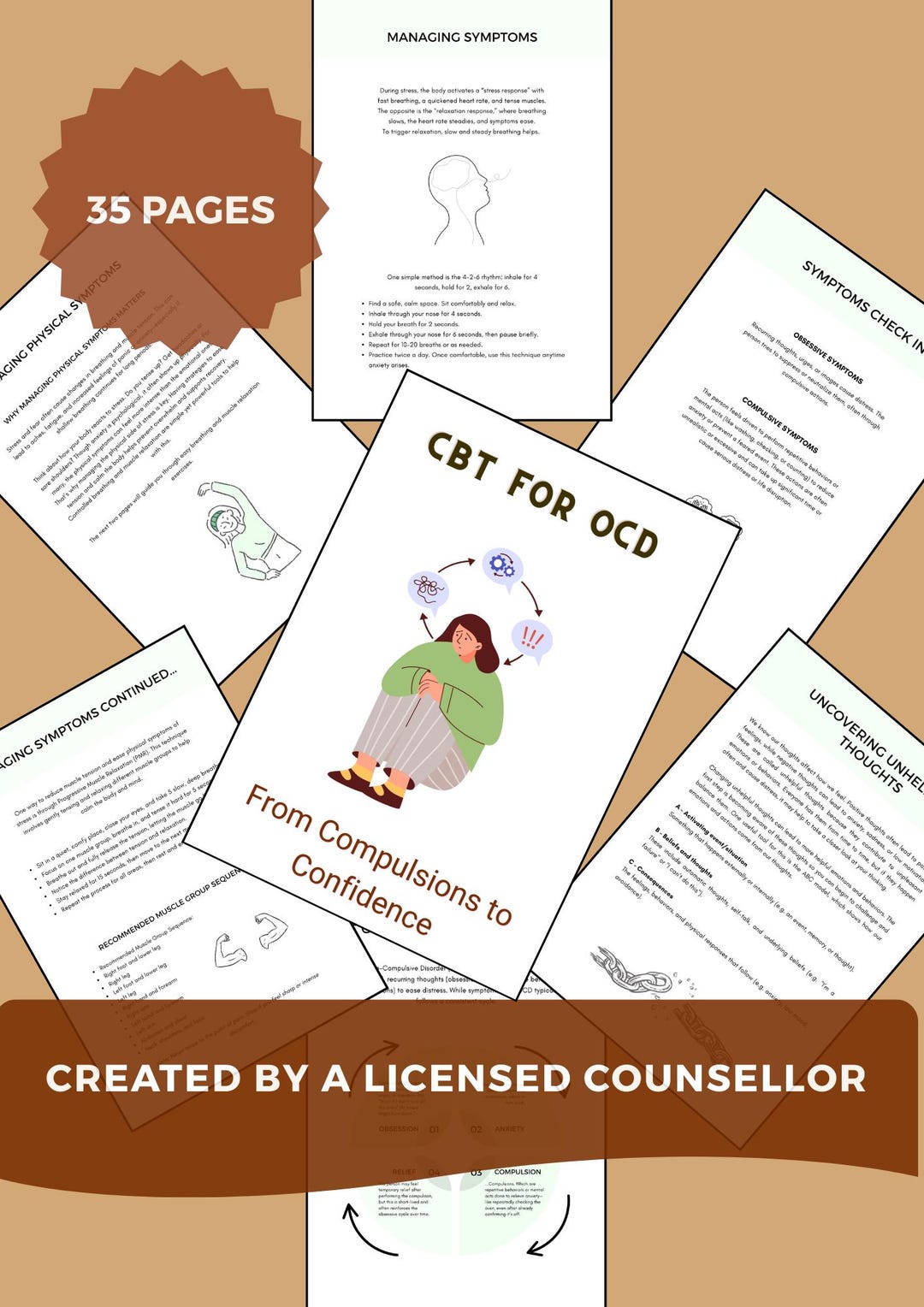 CBT for OCD Worksheets - Etsy Australia