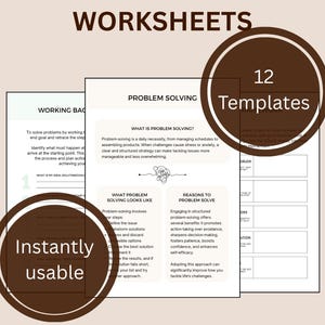 Problem Solving Worksheets