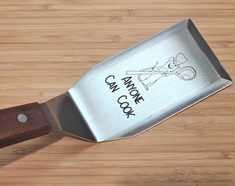 RATATOUILLE Remy Anyone Can Cook Stainless Steel Spatula Grill Tool Turner Griddle, Barbeque  Gift, Cooking Chef Gift, Kitchen Decor Gift