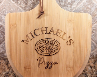 Custom Name Personalized Pizzeria Peel, Engraved Wood, Personalized Mini Size Valentine's Day Kid Gift, Child Size Pizza Oven Board