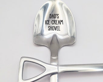 Daddy's Ice Cream  Shovel Spoon, Birthday, Father's Day Christmas Stocking Stuffer Custom Spoon Gift Grandpa Dad Gramps Pops Papa Funny gift