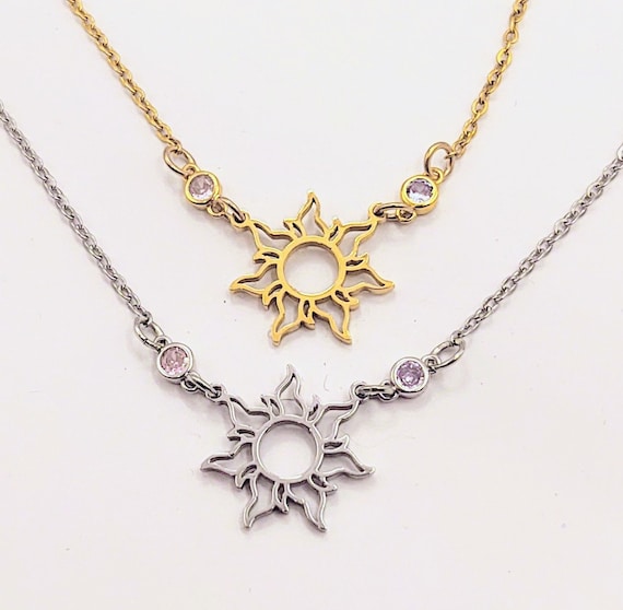 Princess Rapunzel Lanterns Silver Gift Disney World Pendant Necklace  Jewelry | eBay