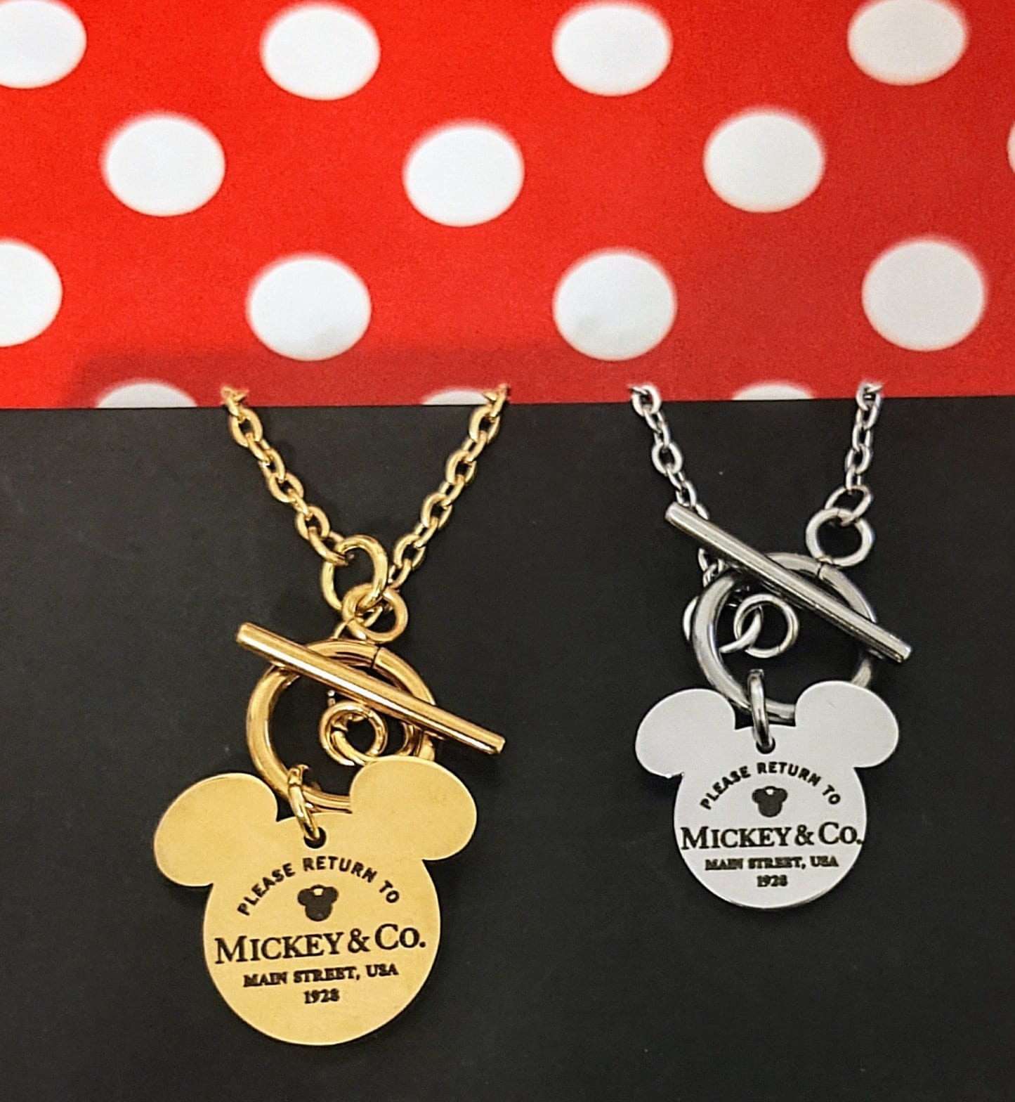 Disney 100 Minnie Mouse 14kt Gold Flash Plated Necklace | eBay