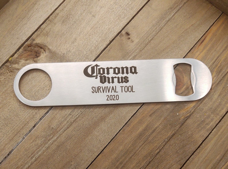 Corona Survival Tool 2020 Funny Personalized Engraved 7 image 0