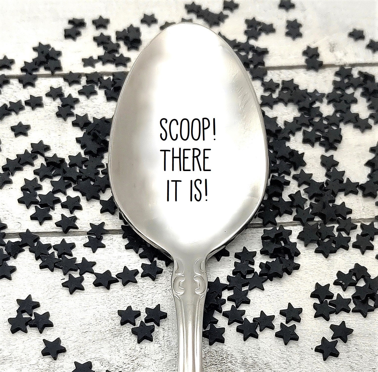 Scoop There It Is Ice Cream Spoon Option to Personalize With Etsy