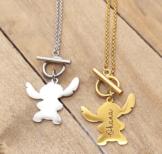 Stitch and angel necklace -  France