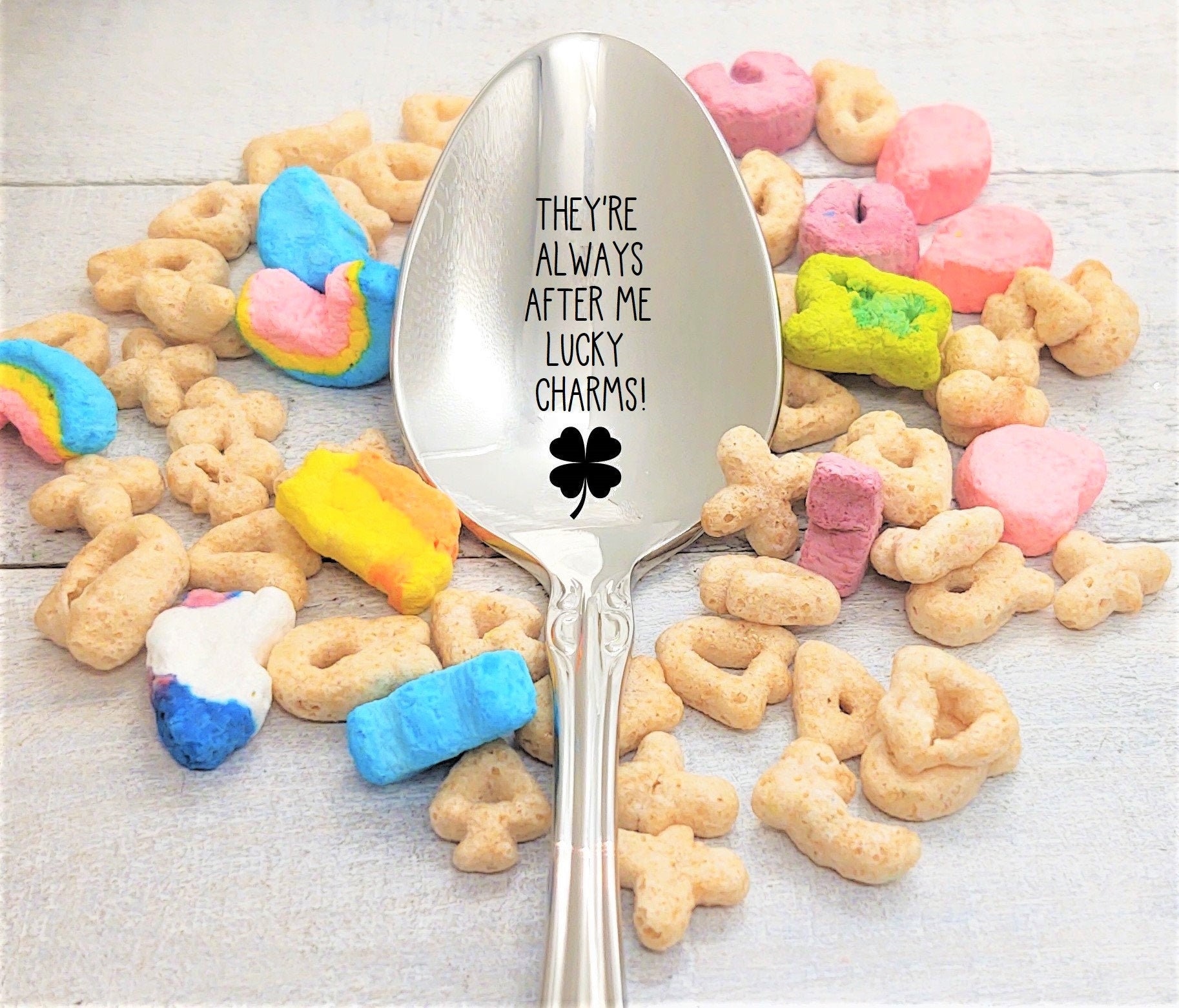 They're Always After Me Lucky Charms Funny Cereal Spoon , Option to  Personalize With Name St. Patrick's Day Gift, Cereal Lover, Irish Gift , Lucky  Charms