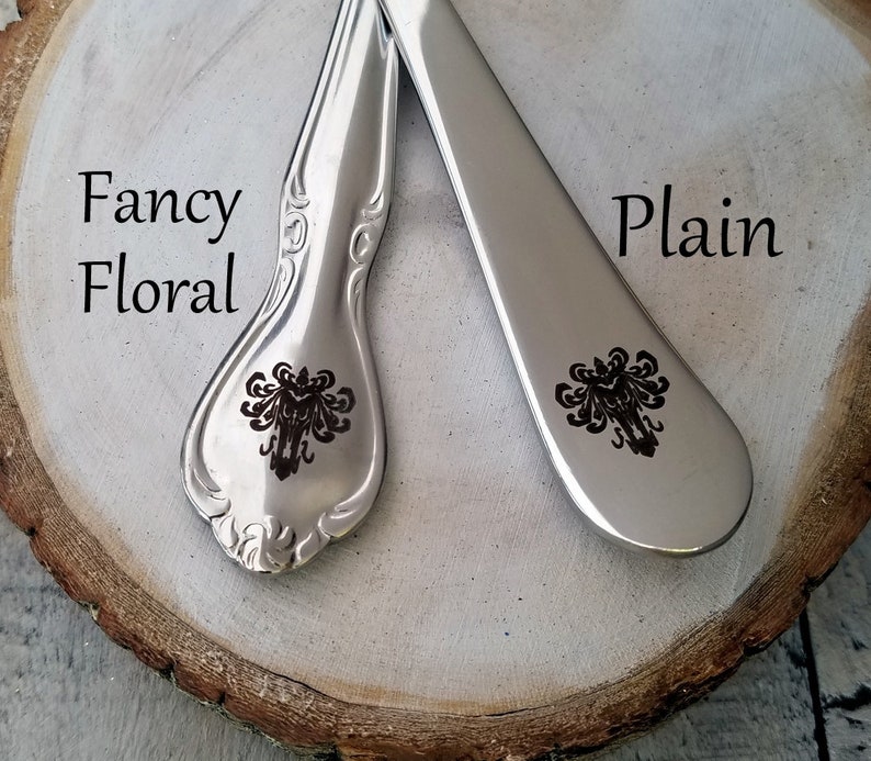 Her Foodie Gift Funny Gift Fancy or Plain styles Disney Fan gift Gifts for Him Foolish Morsel Haunted Mansion Theme Engraved Fork