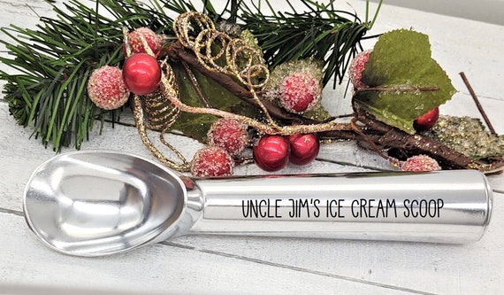 Custom Personalized Family or Name Ice Cream Scoop, Christmas Gift  Exchange, Housewarming, Engagement, Wedding Gift Stocking Stuffer 