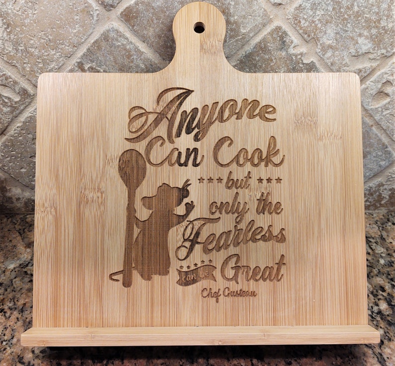 Ratatouille Remy Anyone Can Cook Disney Engraved Cookbook Etsy