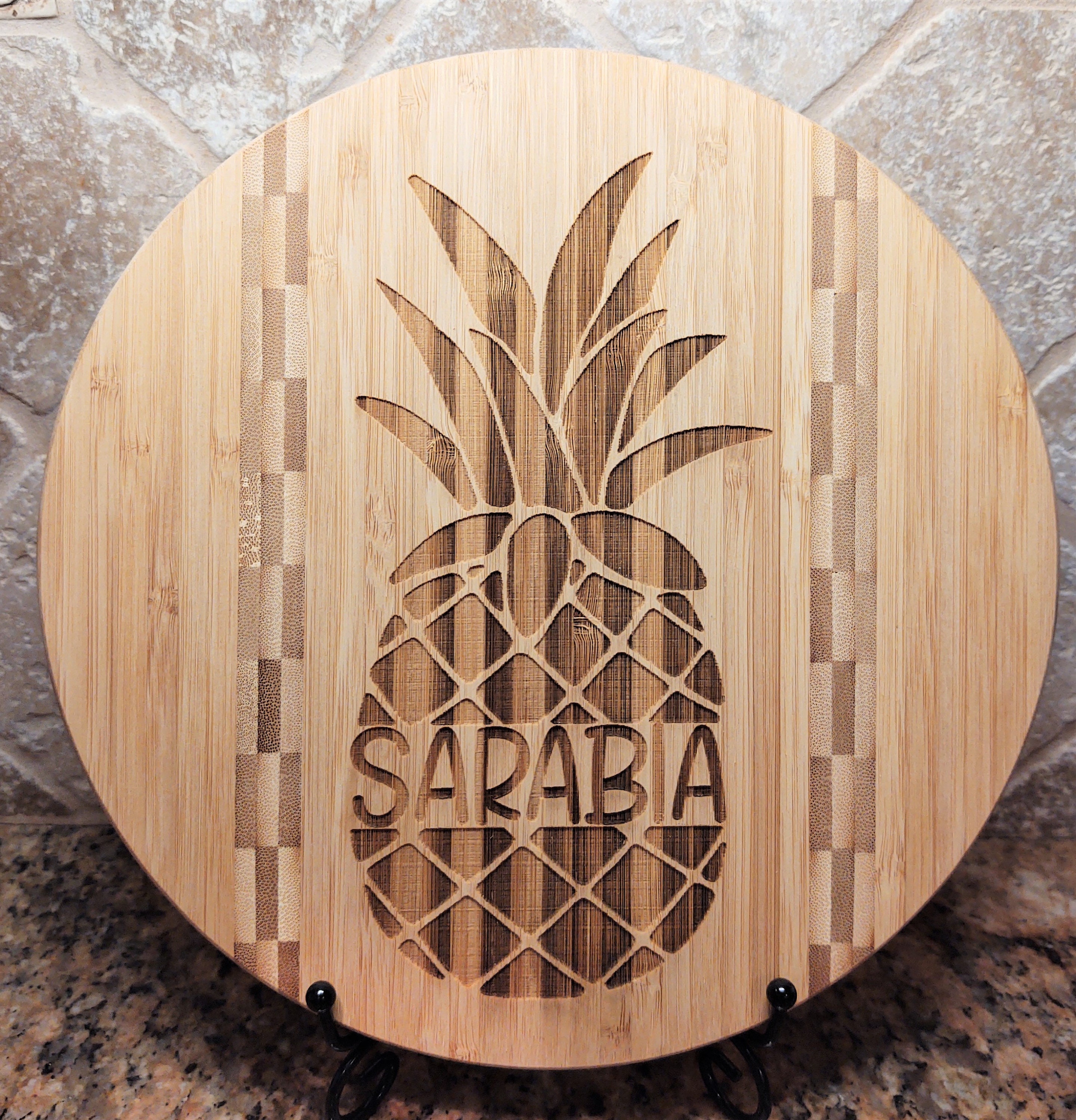 Tribal Pineapple Custom Etched Bamboo Wood Cutting Board – Hawaiiverse