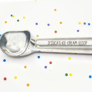 Custom Family Name Personalized Name Ice Cream Scoop, Christmas Gift Exchange, Housewarming, Engagement,  Wedding Gift Stocking Stuffer