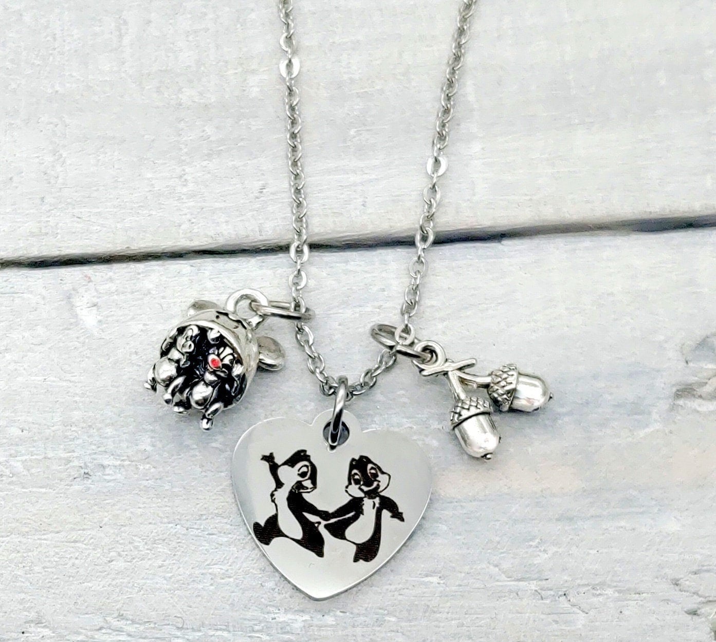 Disney shop couple necklaces