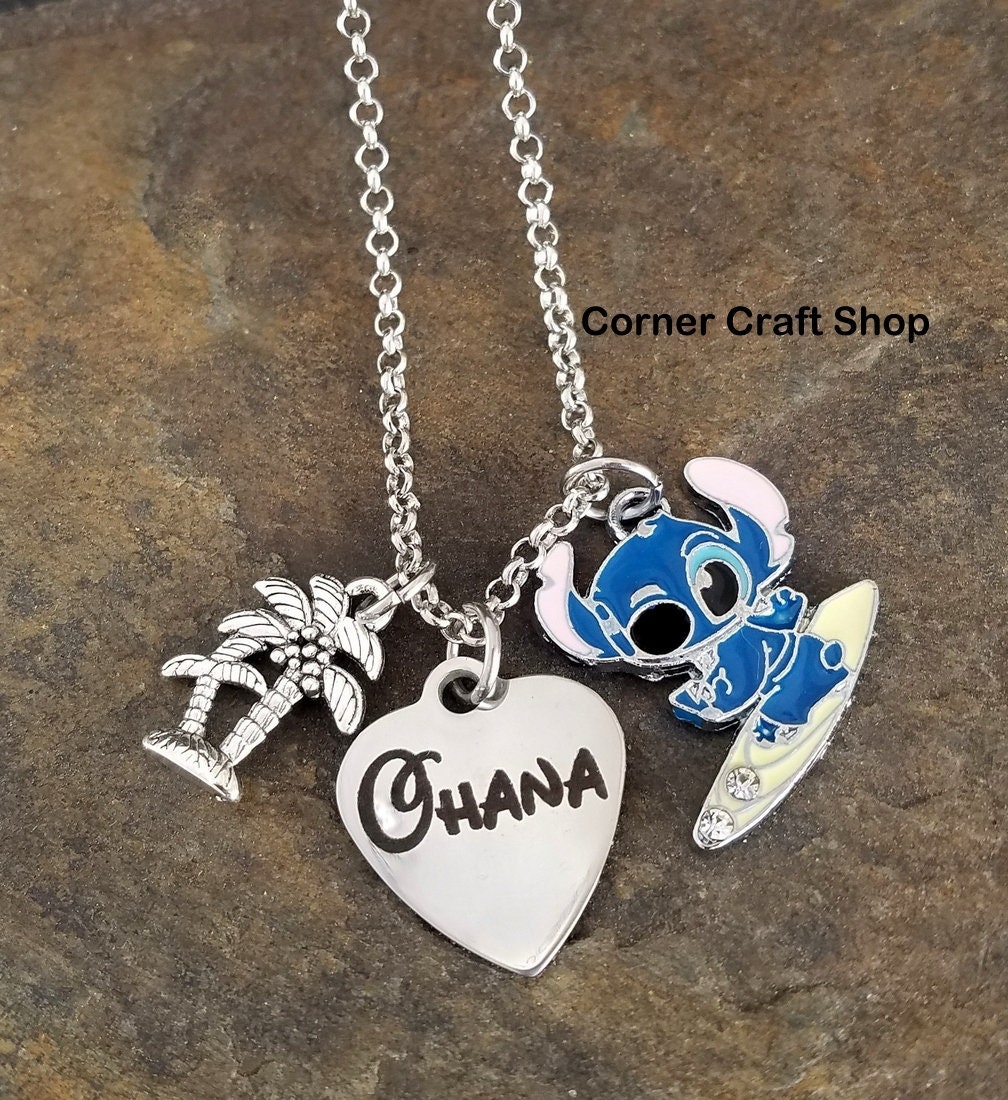Lilo Stitch Ohana corazón encanto película inspirado - Etsy España
