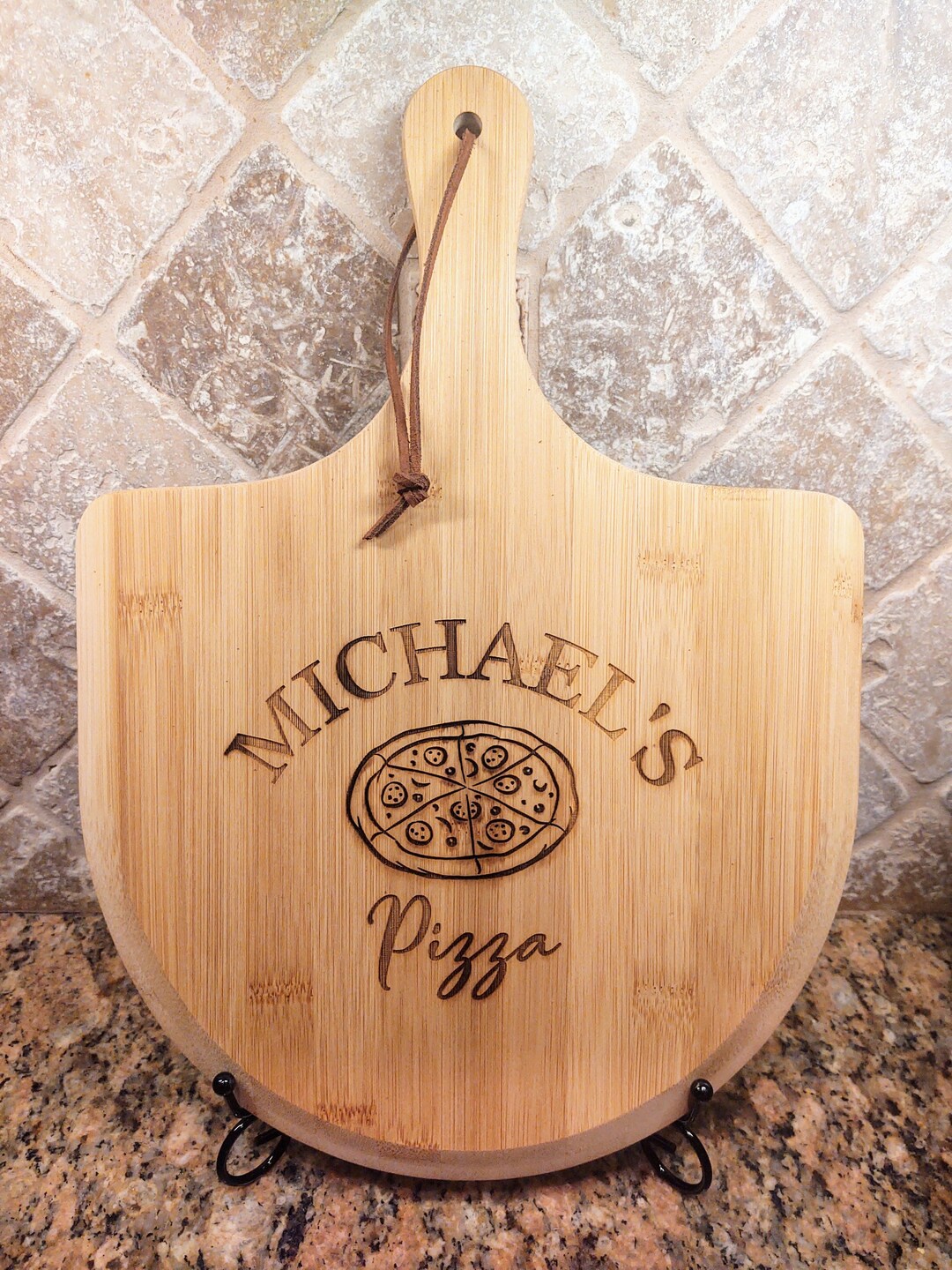 Custom Name Personalized Pizzeria Peel, Engraved Wood, Personalized