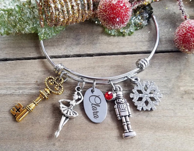 The Nutcracker and the Four Realms Clara Charm Bangle Bracelet Etsy