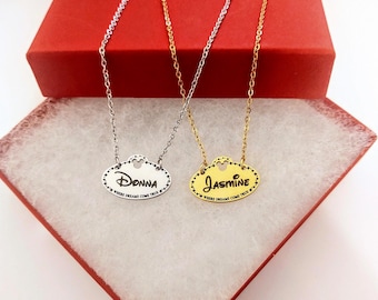 Making Magic Custom Name Cast Member Tag Necklace Engraved Mickey Mouse Park Necklace Magic Maker Where Dreams Come True Cosplay Jewelry